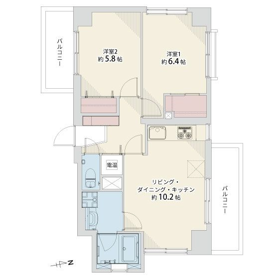 【間取り】 | ライオンズマンション西公園☆仲介手数料無料☆