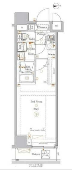 ＢＰＲレジデンス浅草の間取り