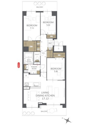 【間取り】パストラルハイム佐倉志津壱番館 