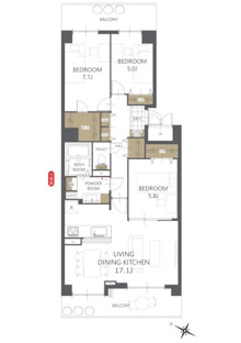 【間取り】パストラルハイム佐倉志津壱番館 