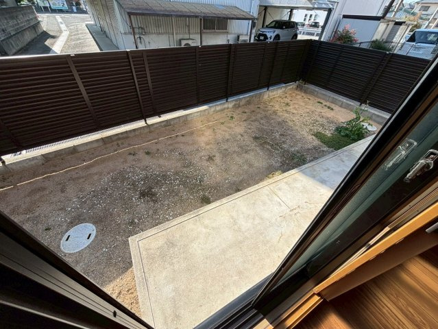 サンパティック田寺B棟のバルコニー