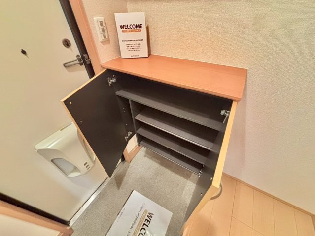 ソレイユ東阿保の玄関