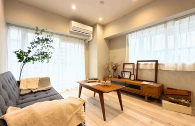 【キッチン】 | ハイツ入間 | リビング全体を見渡せる対面キッチン