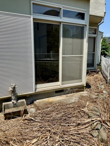 上広谷戸建の庭