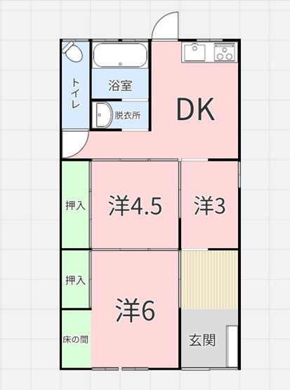 【間取り】 | 錦町貸家