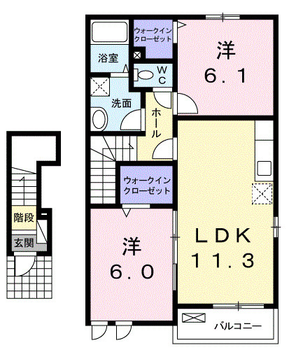アルバ・ＴＡＫＡ　Ａの間取り