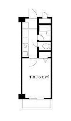 桑園ハウス　敷金0　駅近　南向きの間取り