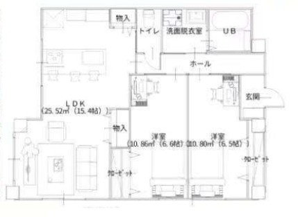 【間取り】 | サンハイム駒込 | 南向き！２面採光！リフォーム済みのお部屋です！
