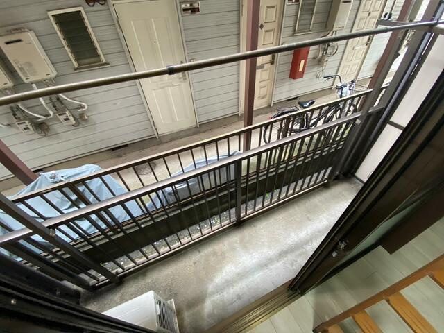 カームハイツⅡのバルコニー