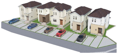 【外観パース】 | 八重瀬町新城Ⅲ（全5棟）C・D・E号棟 | 外観パースです