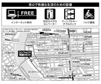 【地図】 | コンフォリア両国DEUX（コンフォリア両国ドゥ）