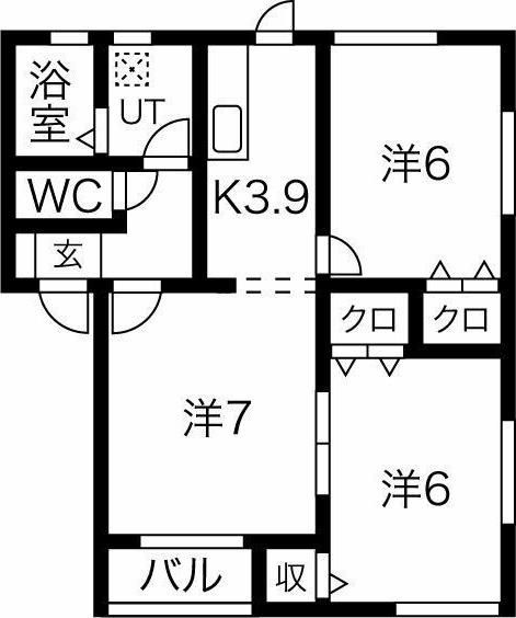 ロックウェルA棟の間取り