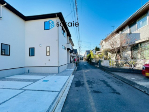 川越市今福4期　新築戸建　の前面道路含む現地写真|12/15　撮影