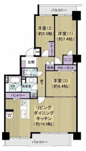 小平市小川町１丁目の中古マンション