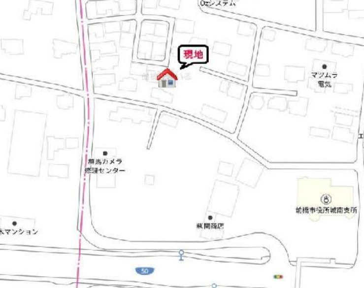 【中古戸建】前橋市二之宮町　４DKの地図