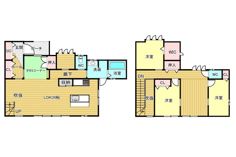 中古住宅　一日市場4丁目の間取り