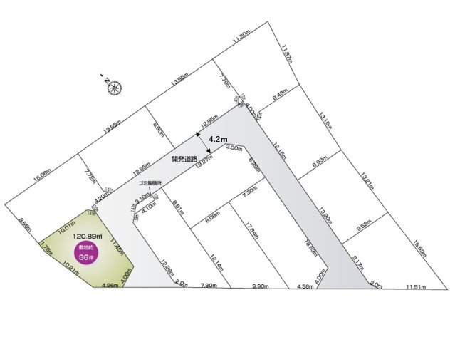 区画完成予想写真