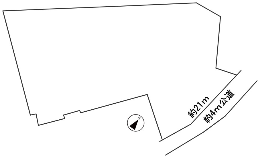 ６４８２３　岐阜市上加納山土地の区画図