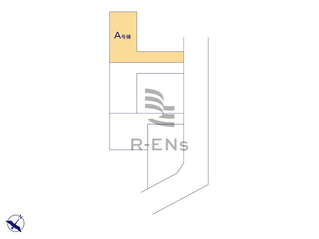 【区画図】 | 練馬区大泉町２丁目　新築戸建て　A号棟 | 教育施設も徒歩10分圏内に充実し、子育てもしやすいエリア