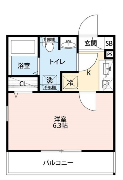 エクセラン中浦和の間取り