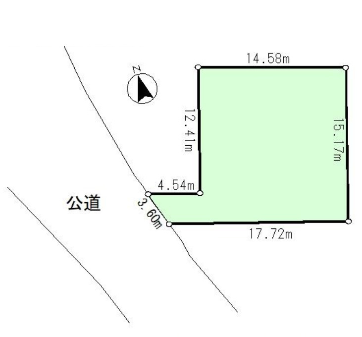 敷地面積71坪　売地　川越市古谷上