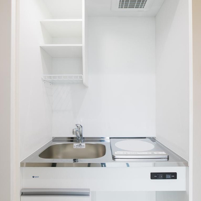 エムズコート深沢　敷金礼金0　ネット0　オートロック　デザイナーズのキッチン