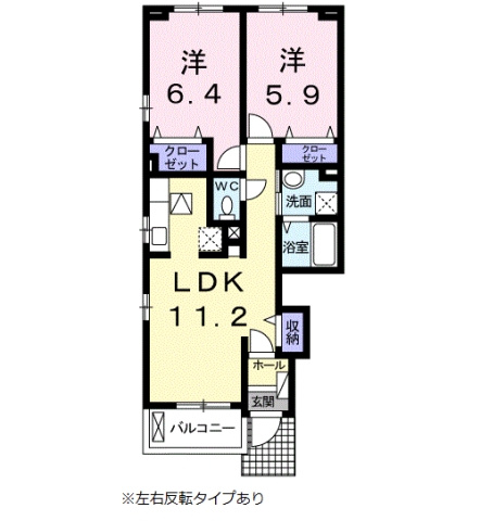 パークメゾンⅡの間取り