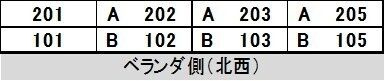ローズアパートＲ６３番館(R-063)の区画図