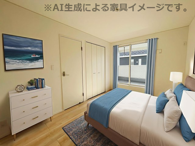 新築戸建・新築建売　いわき市小名浜南富岡第1　小名浜西小・小名浜第一中の洋室|※家具を配置した場合のイメージ図になります！実際に家具はつきません。