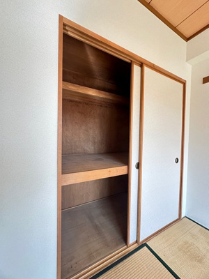 【収納】 | ルミエール日吉 | 和室6帖のお部屋にある押入れです！押入れは寝具など、かさ張りやすいものの収納にぴったり☆お部屋が片付きますね♪