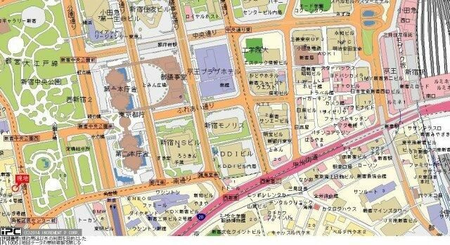 新宿セントビラ永谷の地図