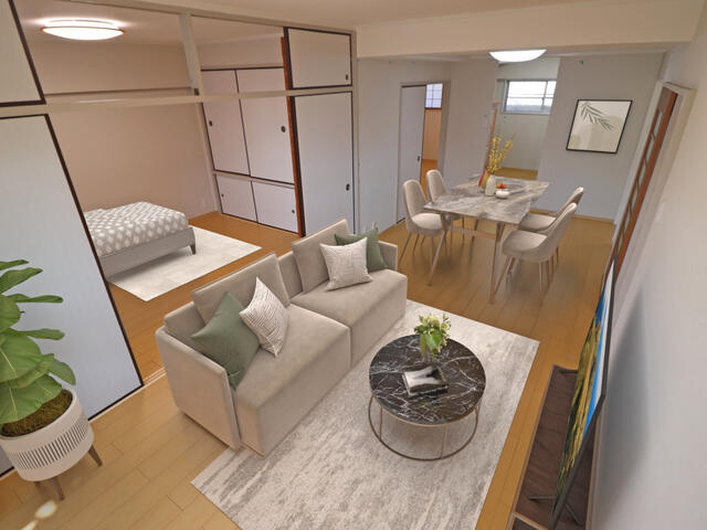 【外観】 | 共用部外壁部分の修繕工事中