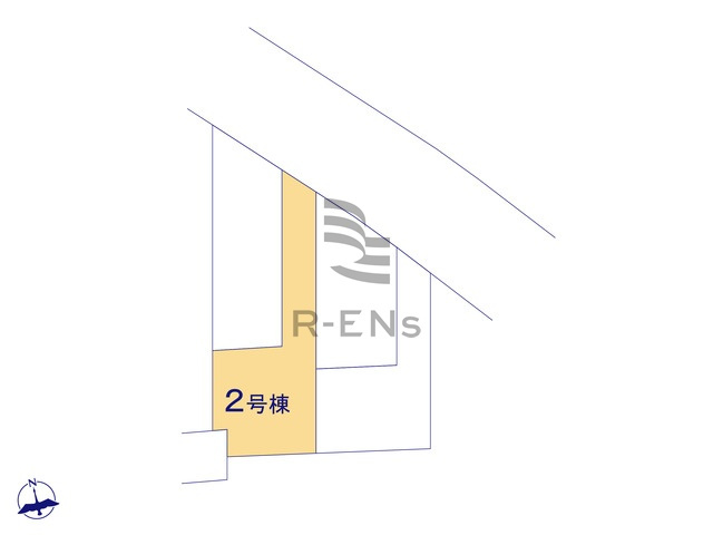 【区画図】 | 練馬区大泉町４丁目　新築戸建て　２号棟 | 学区内の小中学校は徒歩10分圏内で安心の子育て環境