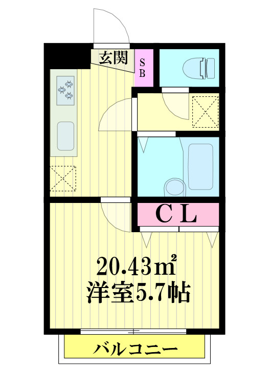 ミラドールアバン柏の間取り