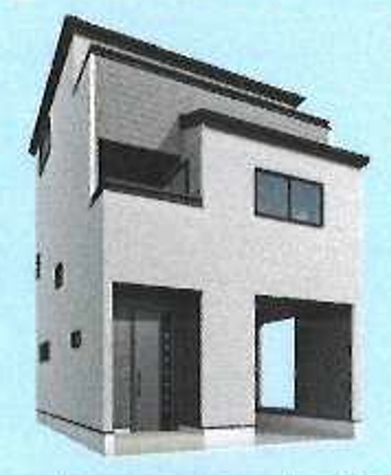 新築/朝霞市栄町の外観パース|外観のイメージパースです