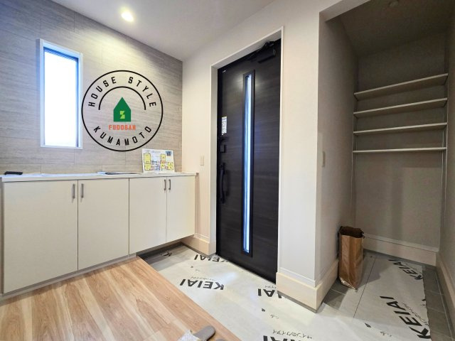 熊本市中央区帯山3丁目第2-1棟(1号棟)の内観：施工例|二重ロックでしっかり防犯対策ができます。