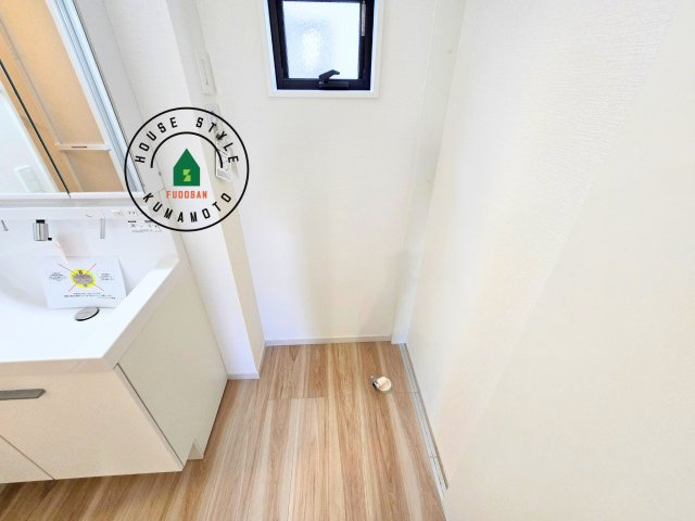 熊本市中央区帯山3丁目第2-1棟(1号棟)の内観：施工例|ランドリースペースとなります。広々して有効的にご使用できます。 