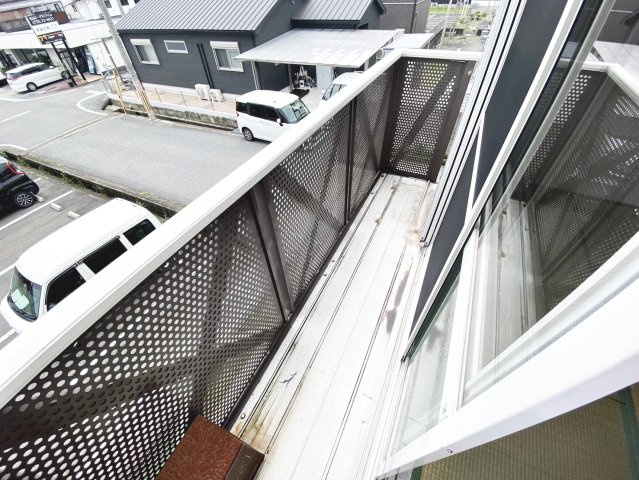 OBハイツのバルコニー