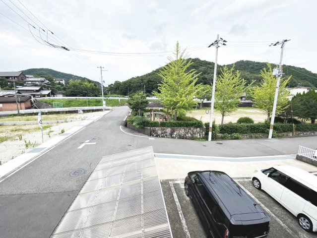 OBハイツの駐車場