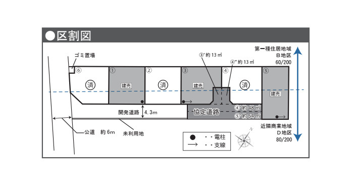 伊奈町中央　14期　新築一戸建て　ピュアガーデン　01の区画図|1号棟