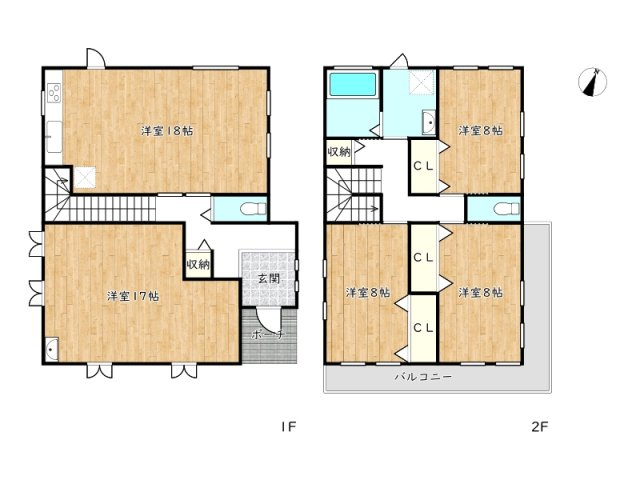 【間取り】 | 姫路市網干区新在家／中古戸建