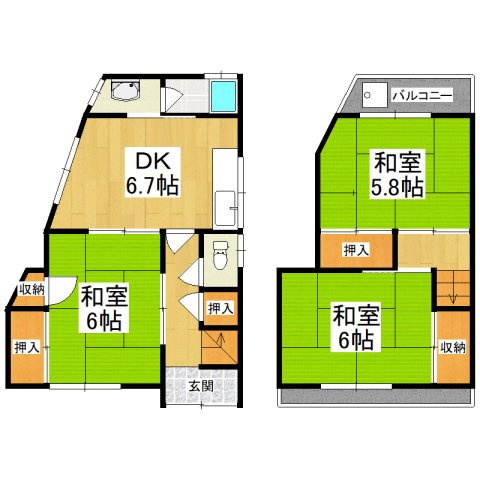 【間取り】 | Re-Home丈六286-16