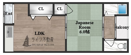 マンション陽光の間取り