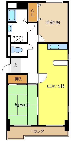 サンメゾン植田の間取り