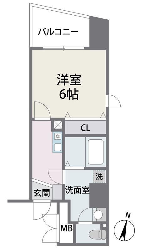 アビターレ春吉の間取り