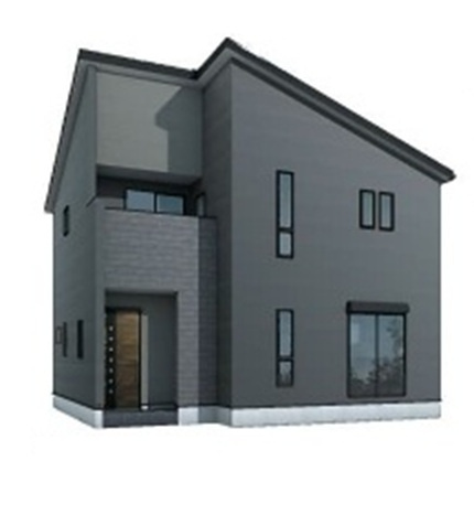 【仲介手数料無料】新築戸建　深谷市岡里13-1（全1棟）の外観パース