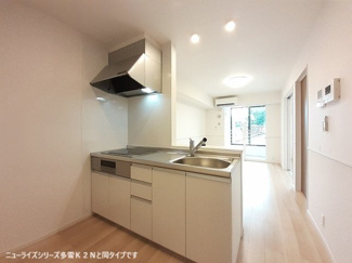 【キッチン】 | フォンテーヌⅢ　Ｂ | コンパクトなキッチンで掃除もラクラク