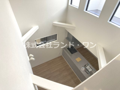 【その他】 | 所沢市北秋津　全１棟 | 2階、吹抜け越しから見た景色