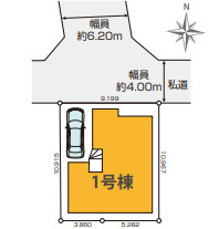 【区画図】 | 所沢市北秋津　全１棟