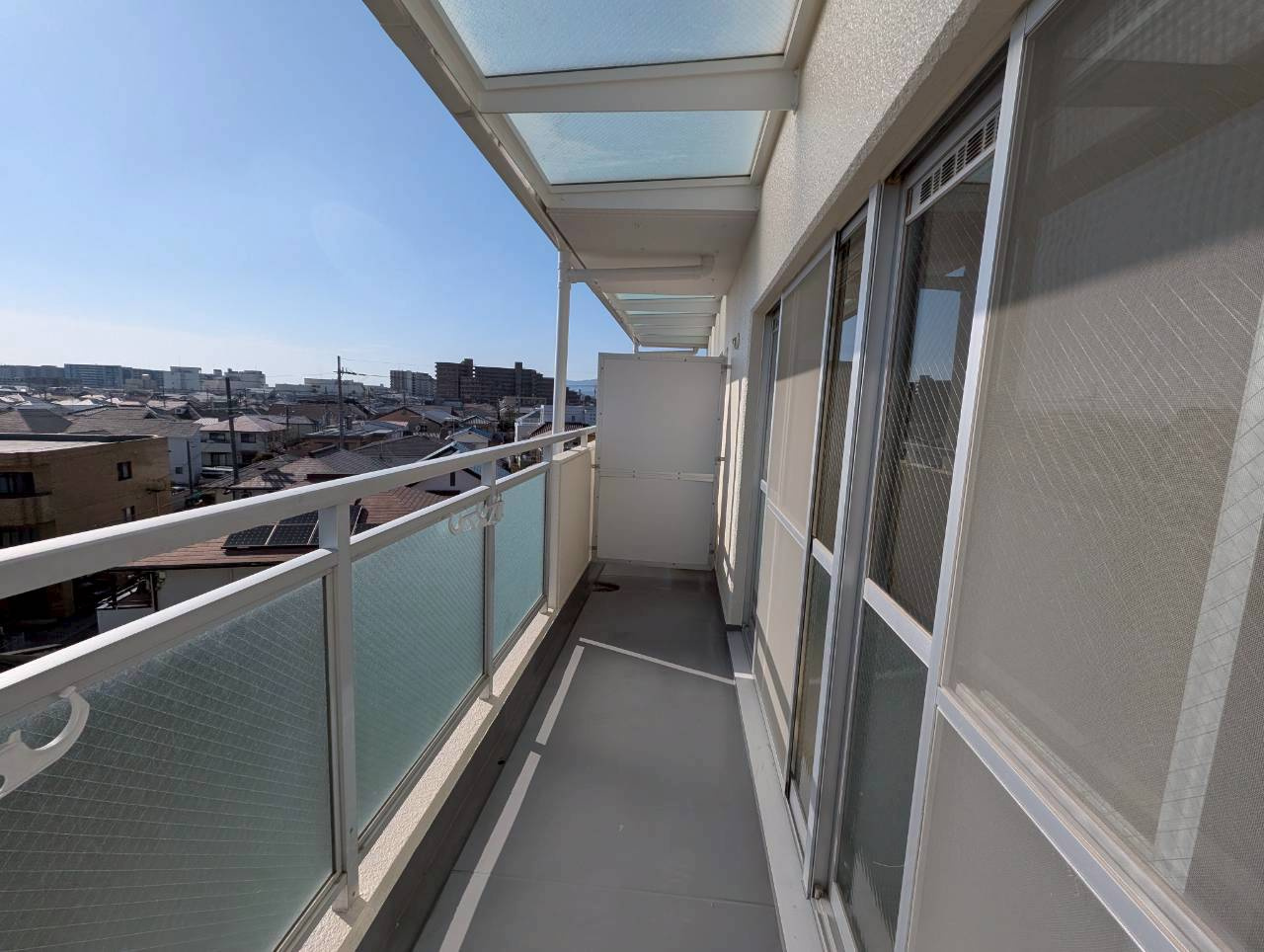 ハイツ桜ヶ丘のバルコニー